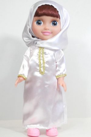 Poupée musulmane "Chifa" parlante - version de luxe - Vêtement blanc