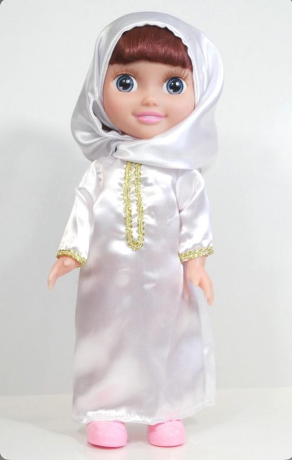 Poupée musulmane "Chifa" parlante - version de luxe - Vêtement blanc
