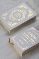 Pack Cadeau : Livres bilingues français/arabe Blanc Doré : Le Noble Coran et Riyad As-Salihîne (Les Jardins des Vertueux)